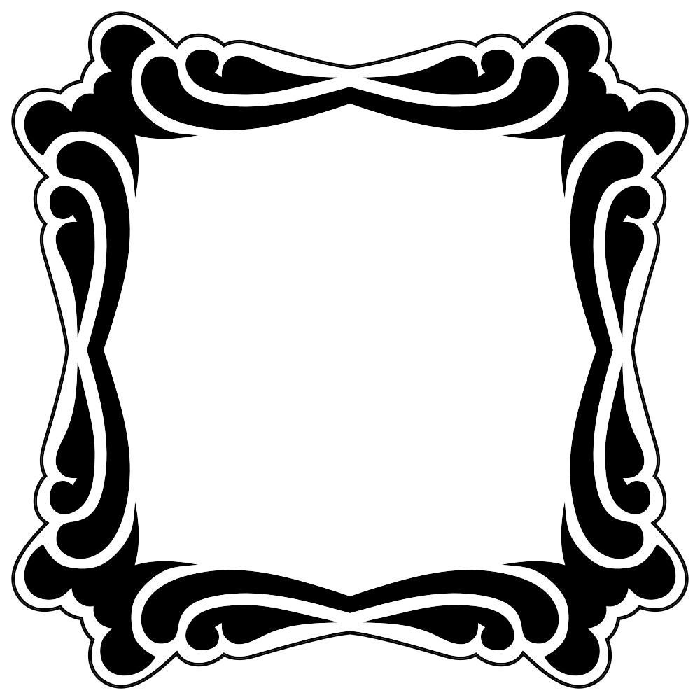 OnlineLabels Clip Art - Decorative Frame 9